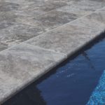 Margelle en Travertin Vieilli - 1er choix - Silver gris - 33X61X3cm