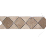 Frises Travertin Beige/Noce - 1er choix vieilli