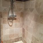 20.3x20.3x1.2cm -Travertin vieilli 1er choix - Mixte beige