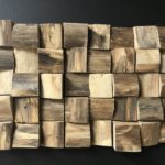 Parement en bois Cube 3D