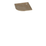 Receveur douche en Travertin- d'angle