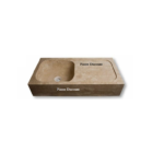 Evier en travertin avec egouttoir