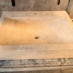 Vasque rectangulaire 44x60cm Travertin Beige