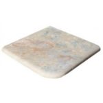 margelle en travertin angle sortant