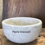 Lave main en travertin bord rond