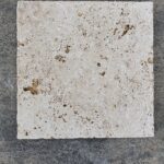 40,6x40,6 en 3cm -Travertin Vieilli – choix commercial – Mixte beige