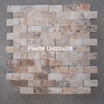 Parement en travertin multicolore - 30.5x30.5