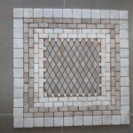 Rosace 60x60 Beige / Blanc 006