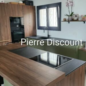 Plan de travail en Granit Noir Zimbabwe 2cm