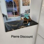 Plan de Travail en Quartzite Titanium Velours 2cm – Image 3